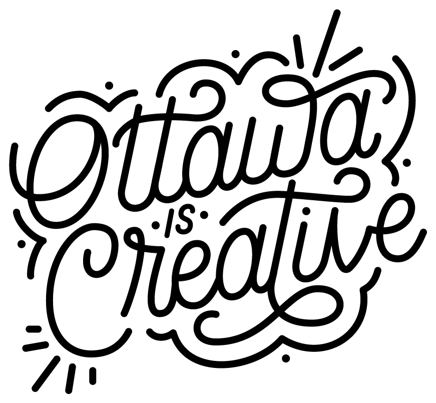 Final design of the lettering for 'Ottawa is Creative.