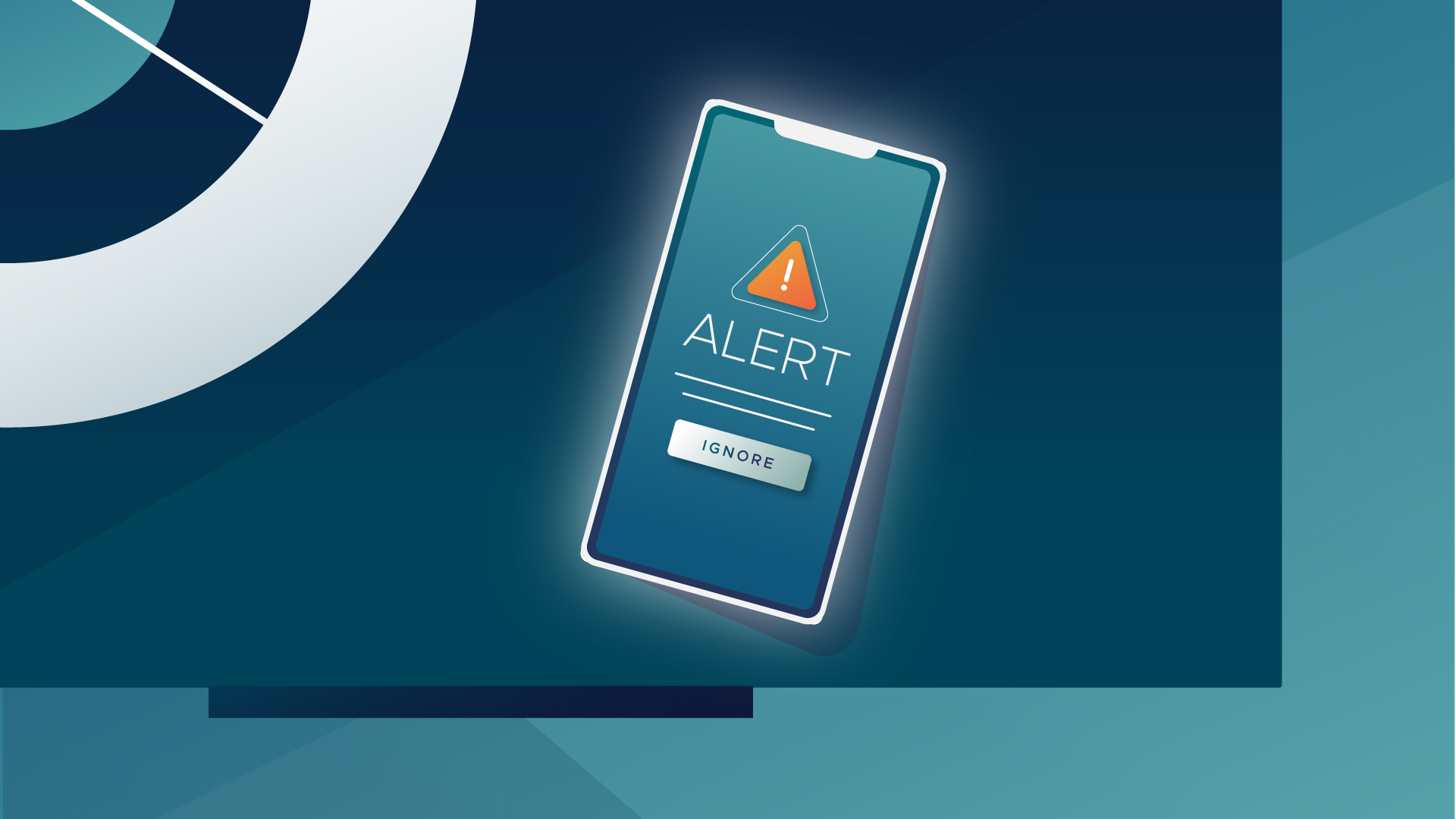 Illustration of a phone on a nightstand with the word Alert written on it.